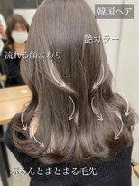 フォンズ(FONS)&nbsp;小顔見せ韓国ヘア くびれヘア ツヤカラー 顔まわりカット 艶