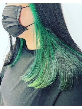 デイトゥデイトゥルーカラーズ(DAY TO DAY true colors) インナーカラー☆グリーン