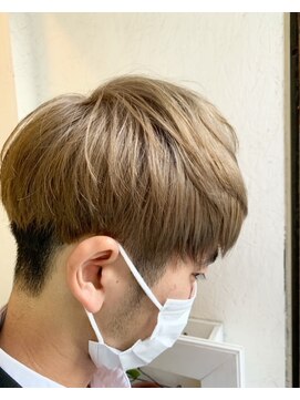 ロマンヤカタ ファース(ROMAN YAKATA fars) マッシュショート ダブルカラー ケアブリーチ @田代3/17