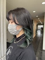 ネオリーブカップ 町田店(Neolive capu)&nbsp;インナーカラー☆グリーン