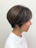 簡単スタイリング☆丸みショート