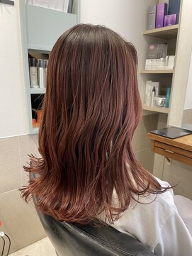 トゥーリ 薬院店(tuuli) tuuli miyu ピンクオレンジミディアム/韓国ヘア