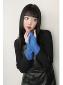 黒髪姫カット