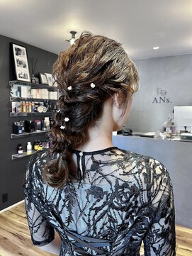 アンス 大阪梅田(ANs.) 編みおろしhair