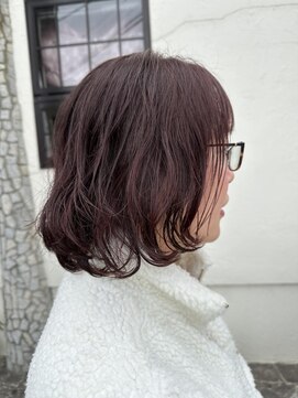 ノヴェル 旭ヶ丘店(NOVEL) ピンクウェーブボブ20代30代40代50代