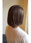 アッシュベージュ30代40代50代♪大人キレイな小顔ショートボブ☆