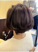 ★30代40代50代★大人ボブナチュラルボブ毛先はコテ巻き