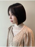 ボブ/ショート/透明感/切りっぱなし/20代30代40代