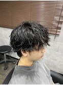 滋賀/南草津/メンズ美容室/波巻きツイストスパイラルパーマ