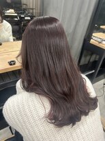 アリュウル 表参道 青山(Allure) 暗めピンクカラー×くびれ巻き◎矢口