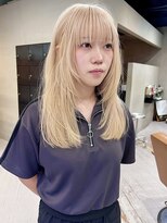 ヘアー アイス ルーチェ(HAIR ICI LUCE)&nbsp;ブロンド/レイヤー/ウルフ/顔まわり/城倉