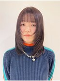 ボブルフ秋色透明感カラーウルフレイヤーロング_ba495571