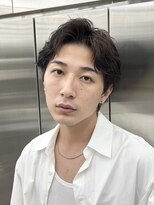 原宿フェザーパーマニュアンスパーマ波巻きパーマセンターパート
