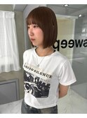 ブリーチなしで透明感ベージュ