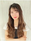 《Agu hair》2wayバング波巻ロング×numberA.ベースケアミルク