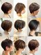 グリーンズ(Greens)の写真/この秋オススメ*Greensのショートヘアで再現性の高く扱いやすいスタイルに★広がる髪には髪質改善も◎
