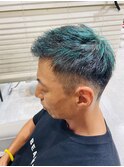 【相模大野カラー】ターコイズショートフェード