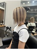 切りっぱなしボブ×ローライト