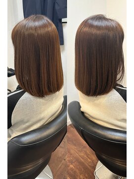 大人女性の清潔感ツヤボブ