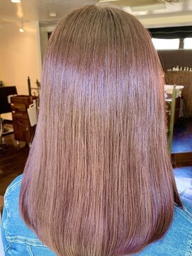 エモワ(emoi) 艶髪×ピンクベージュ