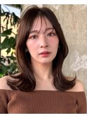 ミディアムレイヤーカット/くびれヘア/大人可愛い/20代30代40代