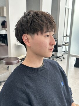 ジーナ 天神(Zina) シャドウパーマ(メンズ/ダウンパーマ/ショートネープ)