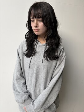ロックス バイ マグ 松本(rocks BY MAG) 20代30代大人美人小顔ブリーチなし韓国ヘアアッシュブラック