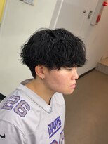 プルーブトウキョウ 渋谷(PROVE TOKYO) 爽やかビジネスツーブロック無造作ナチュラル波巻きパーマ