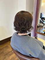 アソビ(asobi)&nbsp;【asobi】ショートレイヤーパーマ×ベージュカラー