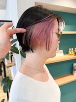 エミス バイ メルト 吉祥寺(emis by melt) 【堀惠】インナーカラーイヤリングカラーラベンダーピンク吉祥寺