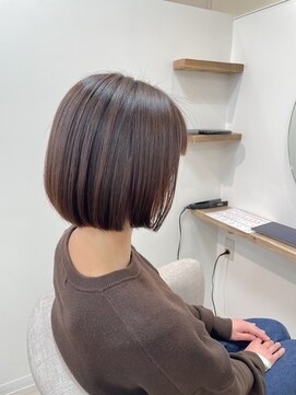 シアアルン 新小岩店(SHEER alun) ◆【清潔かわいい◎】チョコブラウンボブとオージュア【新小岩】