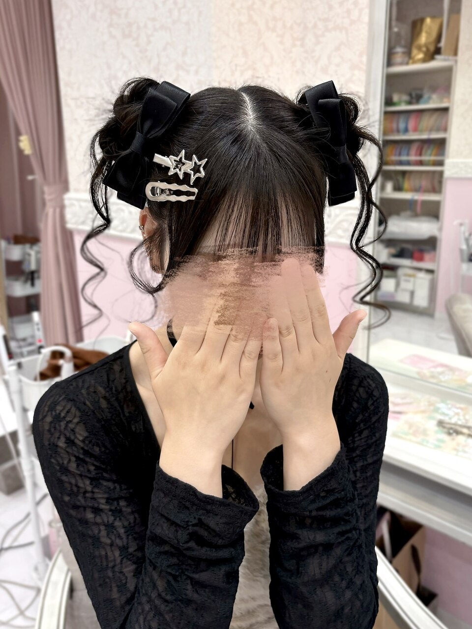 スワロフスキー フェアリーモウペアセット ぷっかもりヘア：L275807604｜ヘアセット アリエス 池袋駅東口店(Aries
