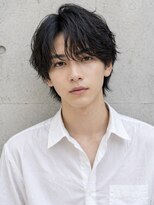 オグジュアリー 表参道(aux.)&nbsp;毛流れハンサムショートセンターパートメンズ黒髪爽やか
