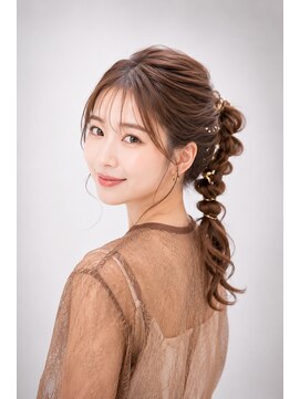 エートス(ethos) 三好市美容室 結婚式に人気の編みおろしアレンジ