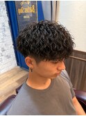 MEN'S HAIR/リバースセンターパート/ニュアンスパーマ/ツイスパ