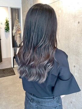 ロッカヘアエジェ(ROCCA hair eje.) 暗めカラーラテグレージュウェーブ