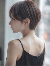 ニコフル(Nico-Hulu)&nbsp;耳掛けショートカット×オリーブピンク【人形町/浜町/水天宮】