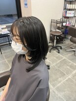 バセット バイ アルター 鎌取店(basset by aL-ter)&nbsp;ハッシュカット/グレージュ/デザインカラー/鎌取