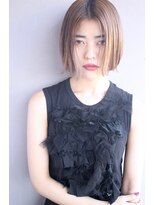 レンク(LENC)&nbsp;Coast.切りっぱなしボブ×センターパート×ショートボブ★