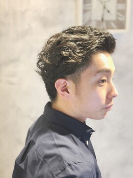 ボヌールヘア(BONHEUR HAIR) ボヌールヘアー綾瀬【YUKIE】ワイルドツーブロック パーマ