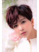 ソア 武蔵小杉(SOAR) 大人かわいい無造作カールとデザインカラー小顔エッジショート