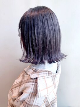 アイティー バイ アルバム 中野店(IT by ALBUM) ラベンダーグレー_厚めバングローライトスリークボブ_ba281463