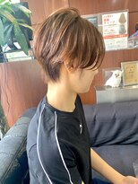 クオリス 上板橋店(QUALIS) 艶感ストレート★ベージュグレージュ耳掛け丸みボブ