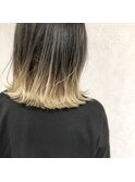 グラデーションで都会感を☆