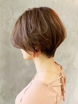 アイティー バイ アルバム 浦和店(IT by ALBUM) ショートボブ_オリーブカラーハイライトカラーー_ba250711