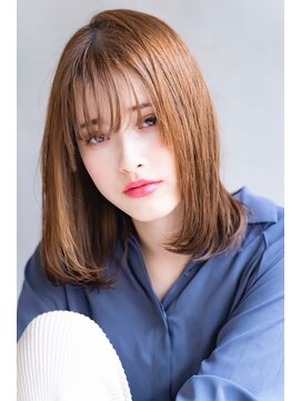 メーヴェ(Mowen) mowen 南堀江　リラクシーボブ×シースルーバング×大人可愛い