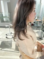 ヌード(nude)&nbsp;nude仲井【ブリーチなし】ホワイトアッシュ/ミディアムレイヤー