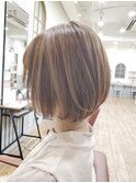 可愛い丸みショートボブ☆