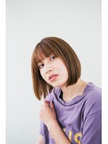 前髪ぱっつんイメチェンボブ