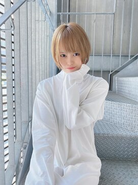 リアイス(Re:ICE) ミニウルフ/くすみブルー/流れるレイヤー/インナーハイライト